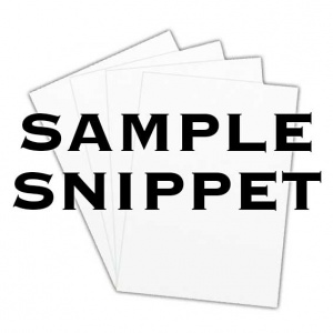 Sample Snippet, Advocate Smooth, 160gsm, Xtreme White