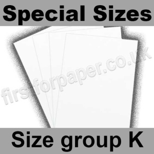 Rapid Recycled, White, 300gsm, Special Sizes, (Size Group K)