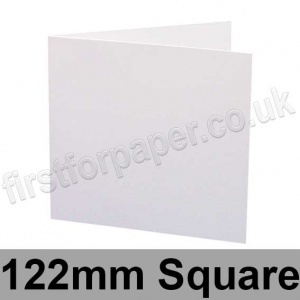 Celestial Design Smooth, Pre-creased, Single Fold Cards, 350gsm, 122mm Square, White