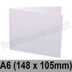 Swift, Pre-creased, Single Fold Cards, 250gsm, 148 x 105mm, White (New Formula)