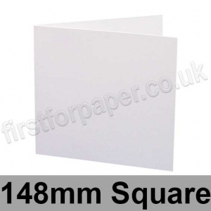 Celestial Design Smooth, Pre-creased, Single Fold Cards, 350gsm, 148mm Square, White