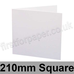 Silvan, Silky Smooth, Pre-creased, Single Fold Cards, 300gsm, 210mm Square, White