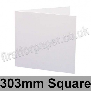 Trident, Single Sided, Semi Gloss, Pre-creased, Single Fold Cards, 300gsm, 303mm Square, White