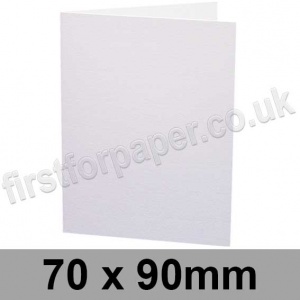Swift, Pre-creased, Single Fold Cards, 300gsm, 70 x 90mm, White (New Formula)