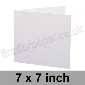 Swift, Pre-creased, Single Fold Cards, 300gsm, 178mm Square, White (New Formula)