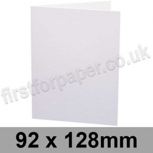 Colorset Recycled, Pre-creased, Single Fold Cards, 270gsm, 92 x 128mm, White