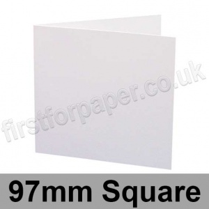 Apache Pulpboard, Pre-creased, Single Fold Cards, 380mic (280gsm), 97mm Square, White