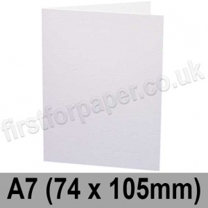 Swift, Pre-creased, Single Fold Cards, 250gsm, 74 x 105mm (A7), White (New Formula)
