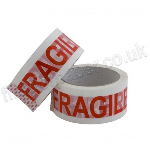 Printed Fragile. Low Noise, Polypropylene Packaging Tape, 48mm x 66m
