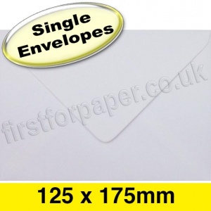 Apollo Greetings Card Envelope, 125 x 175mm, White