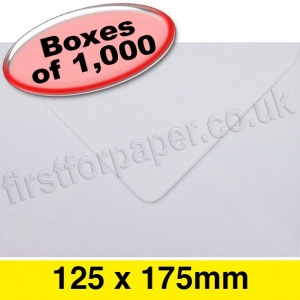 Apollo Greetings Card Envelope, 125 x 175mm, White - 1,000 Envelopes