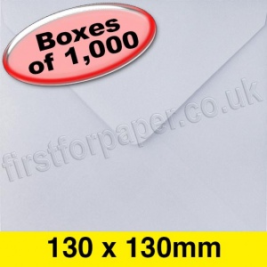 Apollo Greetings Card Envelope, 130 x 130mm, White - 1,000 Envelopes
