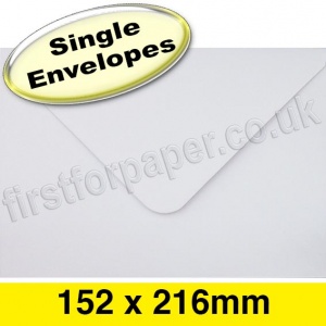 Apollo Greetings Card Envelope, 152 x 216mm, White