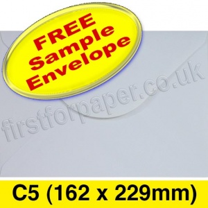 •Sample Apollo Envelope, C5 (162 x 229mm), White