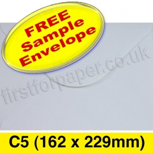 Sample Apollo Envelope, C5 (162 x 229mm), White