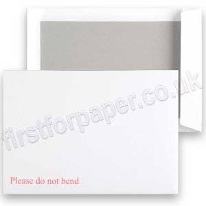 Board Backed Envelopes, White, C4 - Box of 125