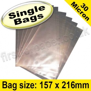 Cello Bag, with plain flaps, Size 157 x 216mm