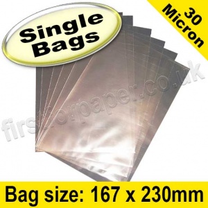 EzePack, Cello Bag, with plain flaps, Size 167 x 230mm