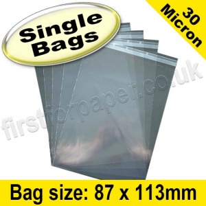 Olympus, Cello Bag, with re-seal flaps, Size 87 x 113mm