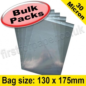 EzePack, Cello Bag, with re-seal flaps, Size 130 x 175mm - 1,000 pack