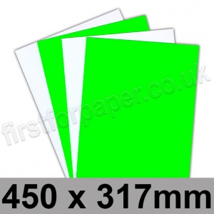 Centura Neon, Dayglo Fluorescent Card, 260gsm, 450 x 317mm, Green