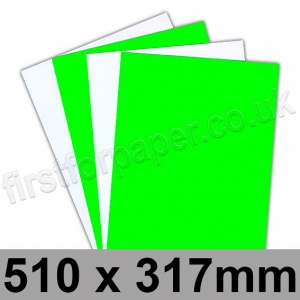 Centura Neon, Dayglo Fluorescent Card, 260gsm, 510 x 317mm, Green