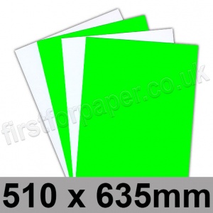 Centura Neon, Dayglo Fluorescent Card, 260gsm, 510 x 635mm, Green