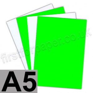 Centura Neon, Dayglo Fluorescent Paper, 95gsm, A5, Green
