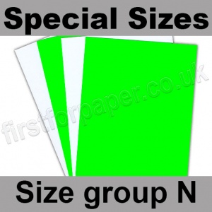 Centura Neon, Dayglo Fluorescent Paper, 95gsm, Special Sizes, (Size Group N), Green