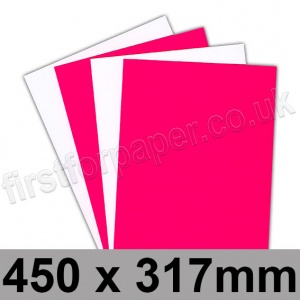 Centura Neon, Dayglo Fluorescent Card, 260gsm, 450 x 317mm, Pink