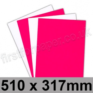 Centura Neon, Dayglo Fluorescent Card, 260gsm, 510 x 317mm, Pink