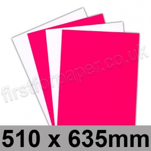Centura Neon, Dayglo Fluorescent Card, 260gsm, 510 x 635mm, Pink