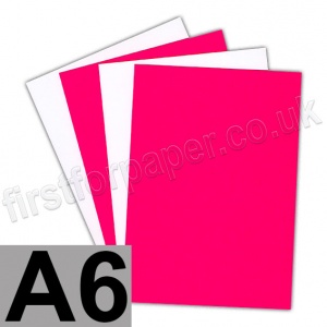 Centura Neon, Dayglo Fluorescent Card, 260gsm, A6, Pink