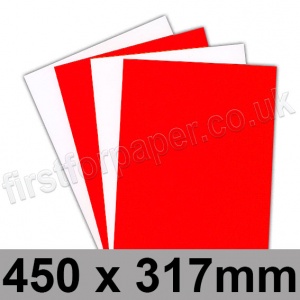 Centura Neon, Dayglo Fluorescent Card, 260gsm, 450 x 317mm, Red