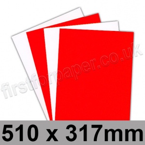 Centura Neon, Dayglo Fluorescent Card, 260gsm, 510 x 317mm, Red
