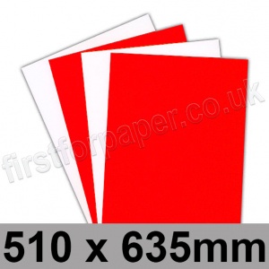 Centura Neon, Dayglo Fluorescent Card, 260gsm, 510 x 635mm, Red