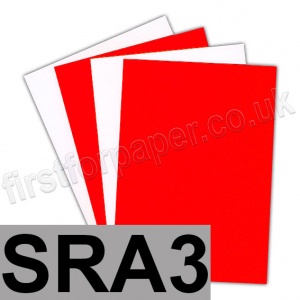 Centura Neon, Dayglo Fluorescent Paper, 95gsm, SRA3, Red