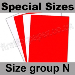 Centura Neon, Dayglo Fluorescent Card, 260gsm, Special Sizes, (Size Group N), Red