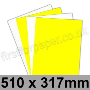Centura Neon, Dayglo Fluorescent Card, 260gsm, 510 x 317mm, Yellow