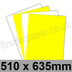 Centura Neon, Dayglo Fluorescent Card, 260gsm, 510 x 635mm, Yellow