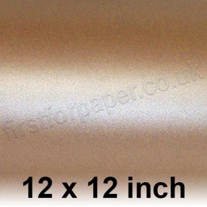 Centura Pearl, Single Sided, 310gsm, 305 x 305mm (12 x 12 inch), Caramel