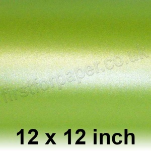 Centura Pearl, Single Sided, 310gsm, 305 x 305mm (12 x 12 inch), Chartreuse