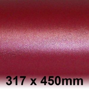 Centura Pearl, Single Sided, 310gsm, 317 x 450mm, Cherry
