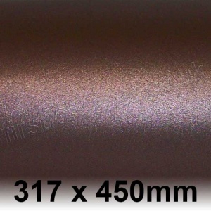 Centura Pearl, Single Sided, 310gsm, 317 x 450mm, Dark Chocolate