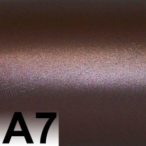 Centura Pearl, Single Sided, 90gsm, A7, Dark Chocolate