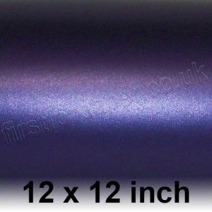 Centura Pearl, Single Sided, 310gsm, 305 x 305mm (12 x 12 inch), Deep Purple