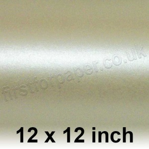 Centura Pearl, Single Sided, 90gsm, 305 x 305mm (12 x 12 inch), Fresh Cream