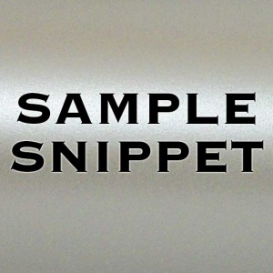 Sample Snippet, Centura Pearl, Single Sided, 310gsm, Fresh Cream