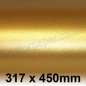 Centura Pearl, Single Sided, 310gsm, 317 x 450mm, Old Gold