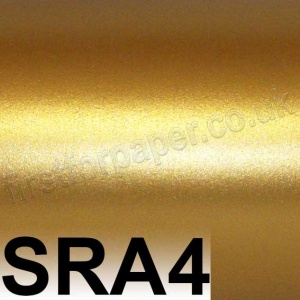 Centura Pearl, Single Sided, 90gsm, SRA4, Old Gold